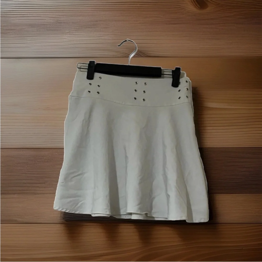 RAVE Brand Skirt Medium Women’s White Vintage Flare Skirt. - Picture 2 of 3